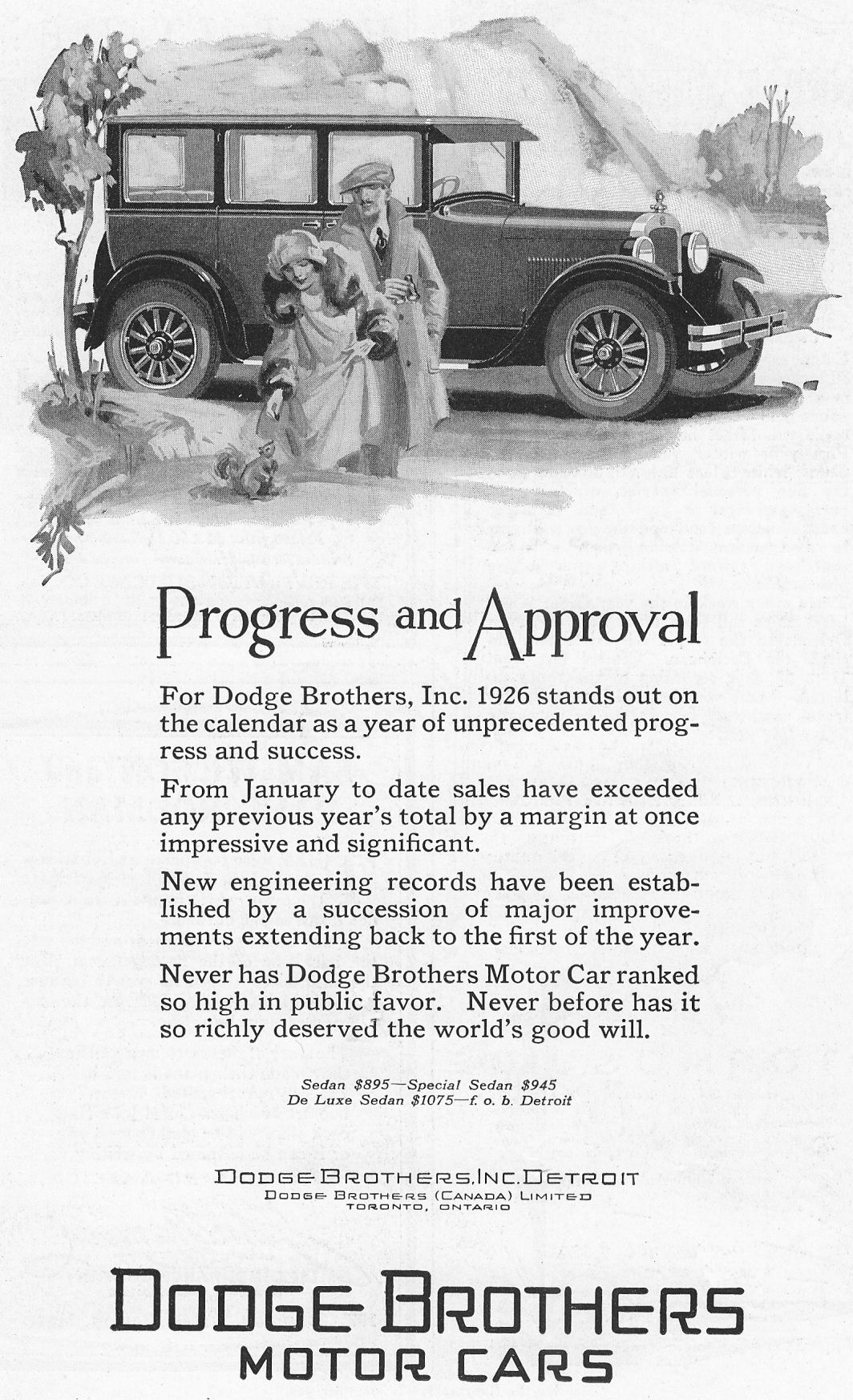 1926 Dodge Auto Advertising